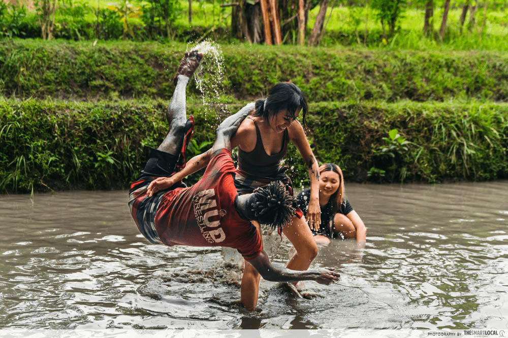 bali - mud wrestling