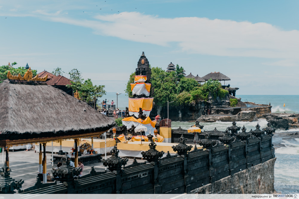best temples in bali - tanah lot temple sea view