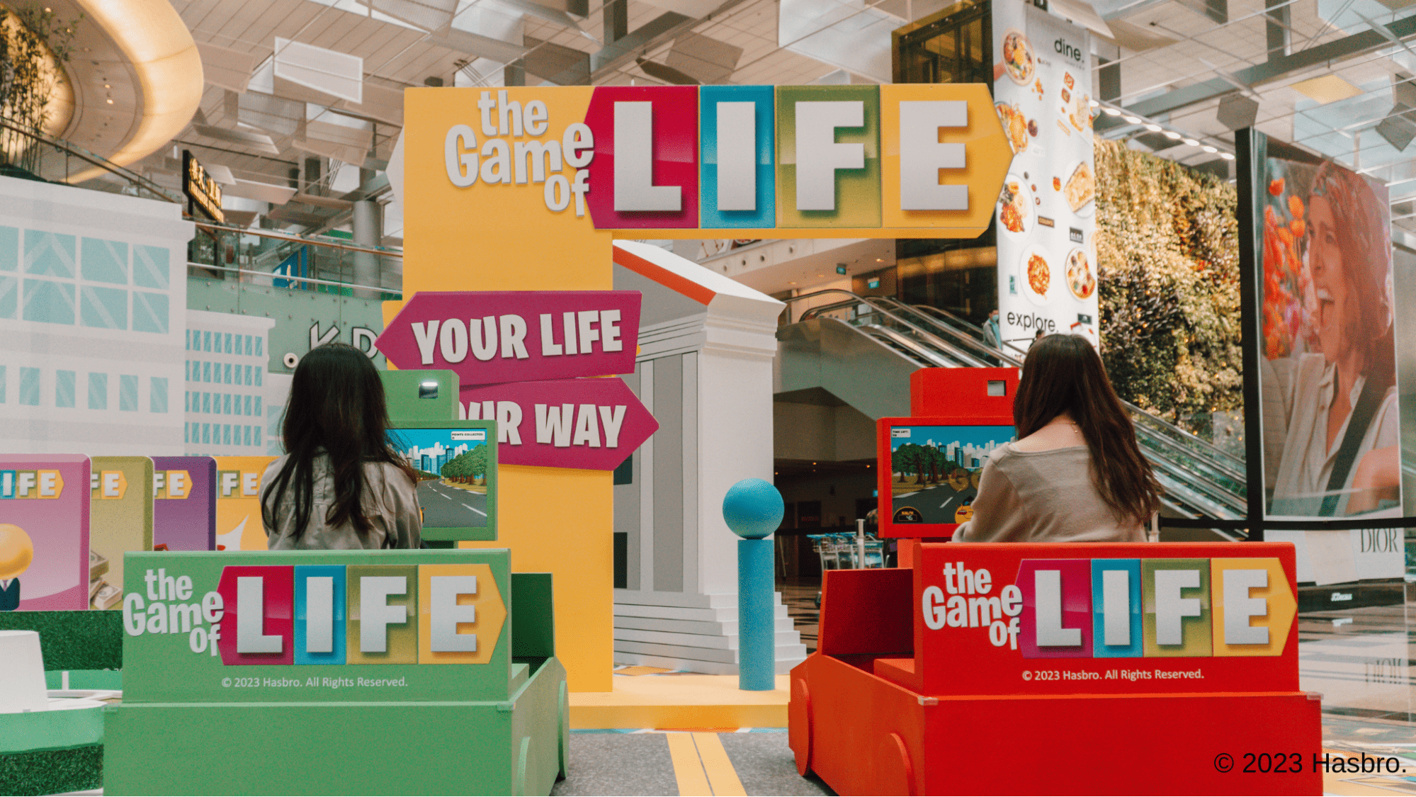 changi airport hasbro - game of life