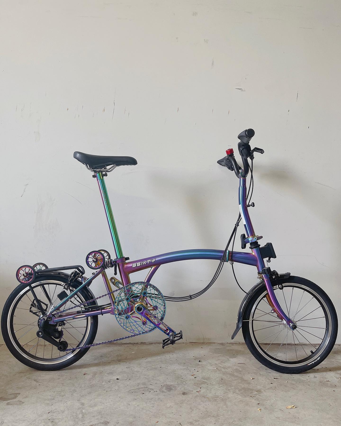 Foldable bicycles - 3sixty S6 Oilslick