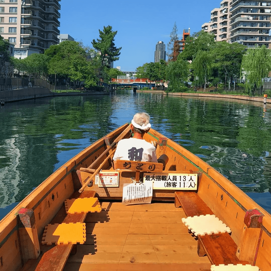 free things to do in tokyo japan - Yokojikken Gawa Shinsui Park boat