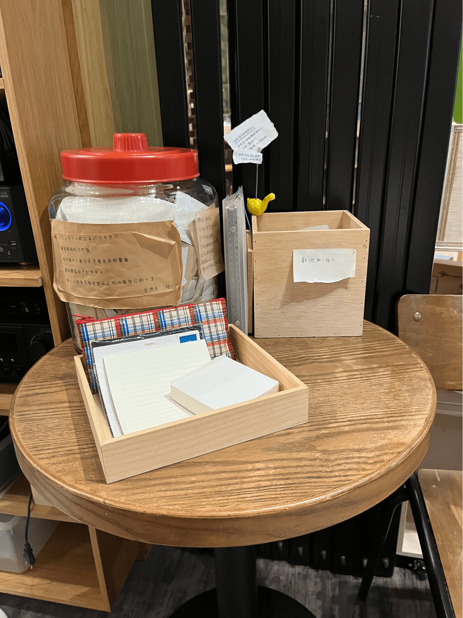 grassroots book room-letter writing station