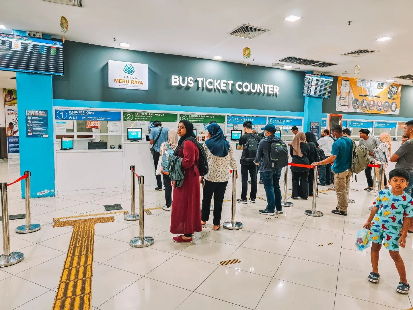 Singapore to Cameron Highlands - Terminal Meru Raya Bus Ticket Counter