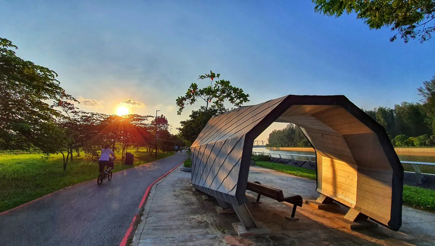 Sunrise & sunset spots in Singapore - Punngol Waterway Park promenade