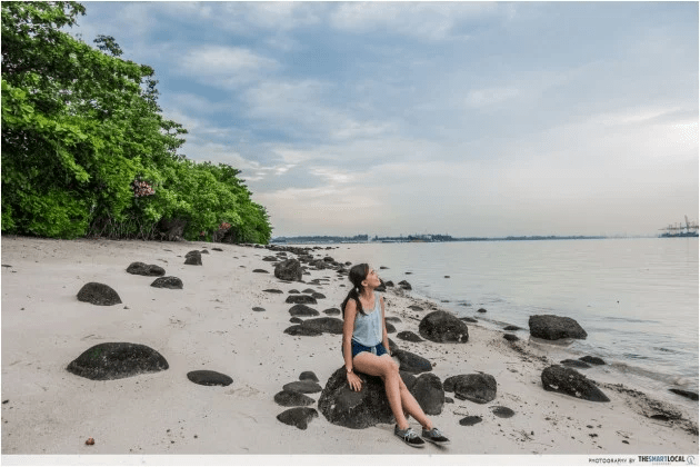 Best Beaches - Rocks on Punggol Beach