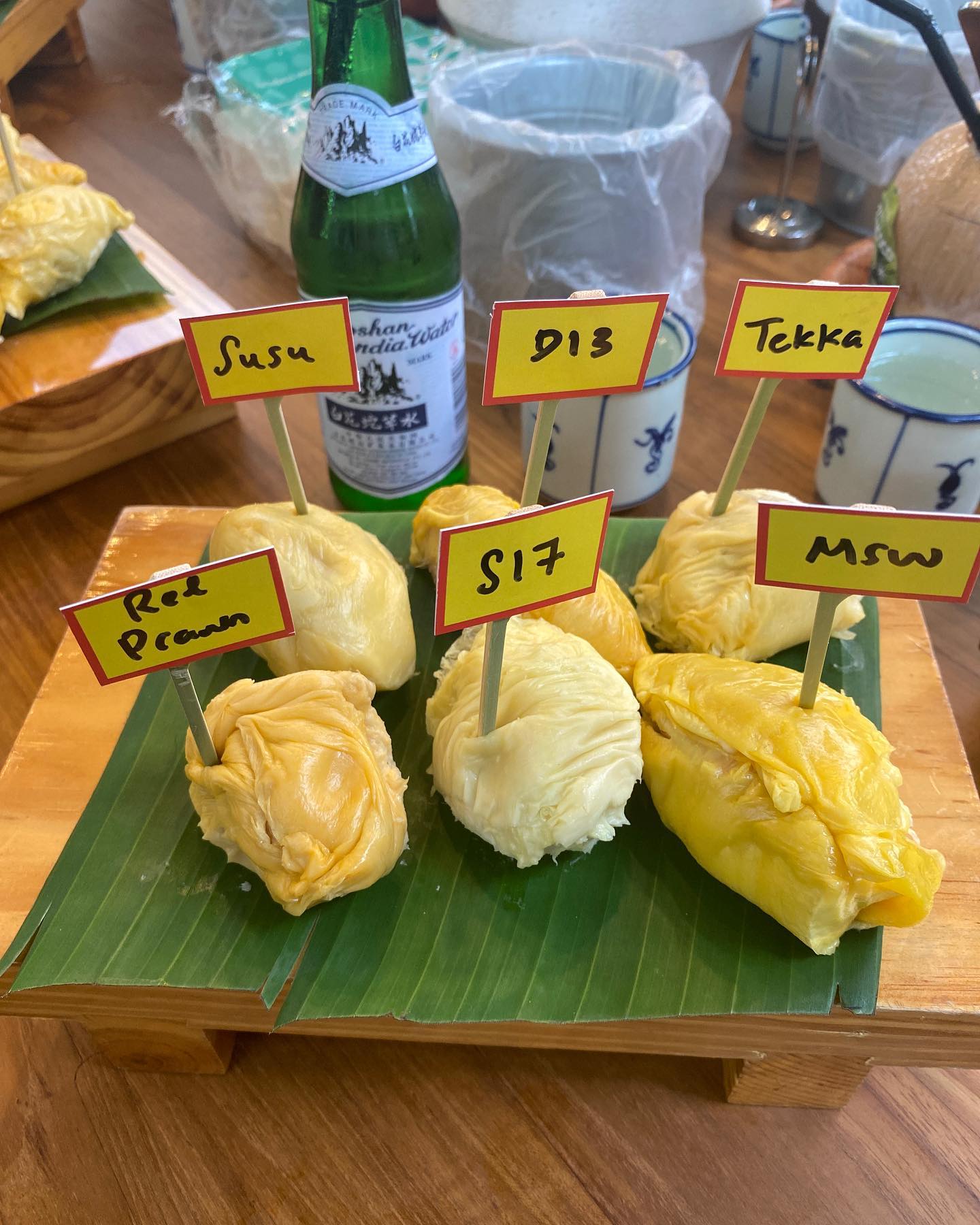 durian workshop - sample varities