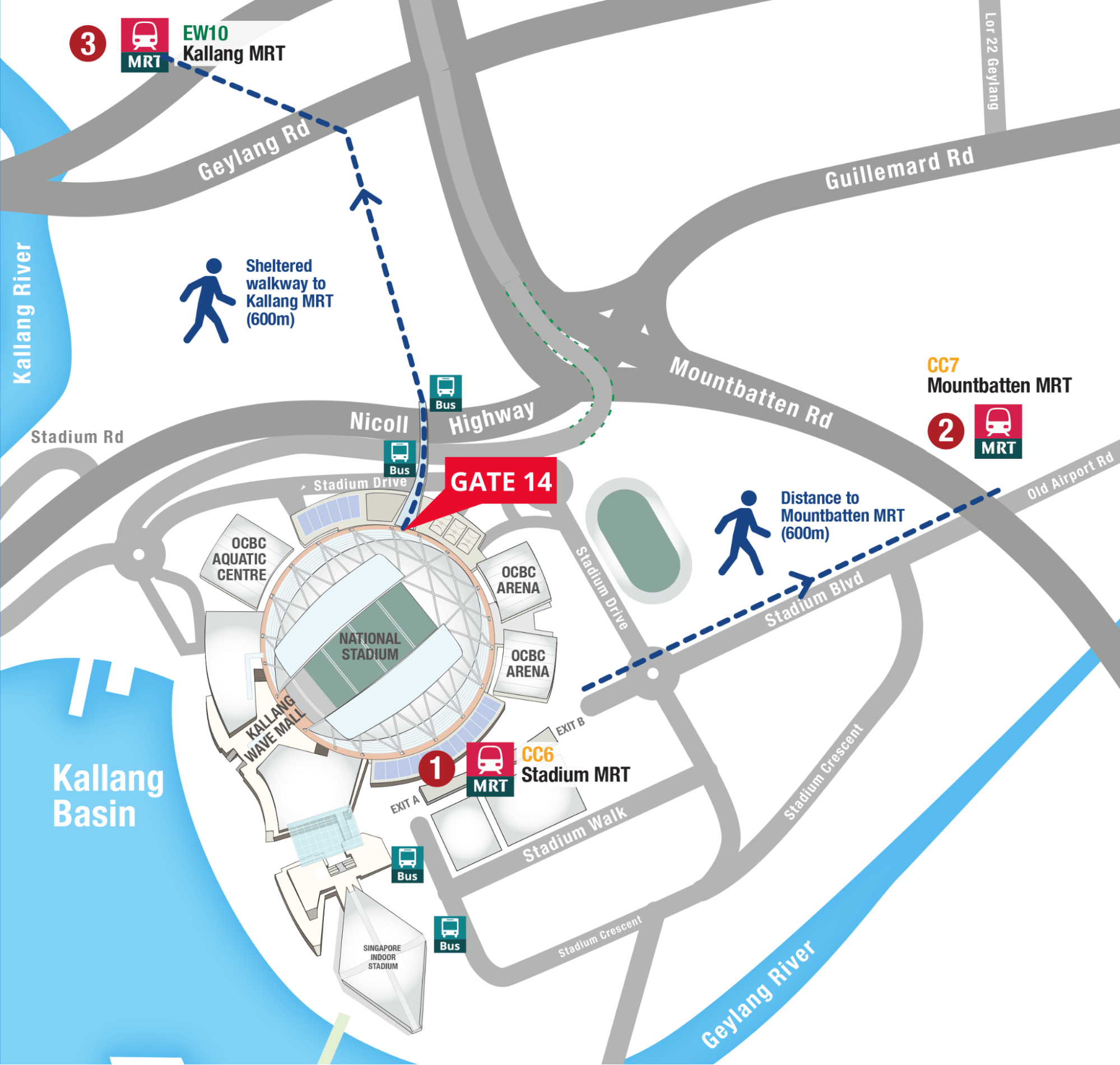 national stadium map