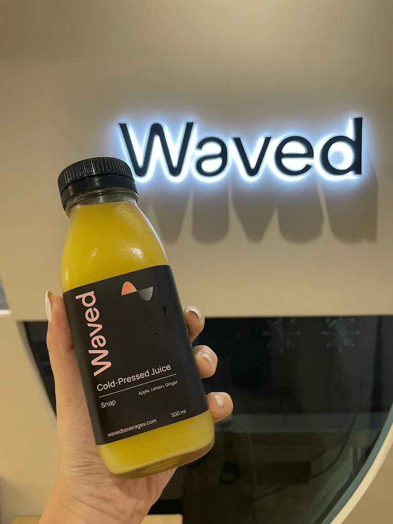  waved juice bottle