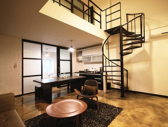 SLA seoul loft apartments black and white design