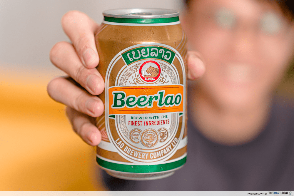 southeast asian beer - beerlao can
