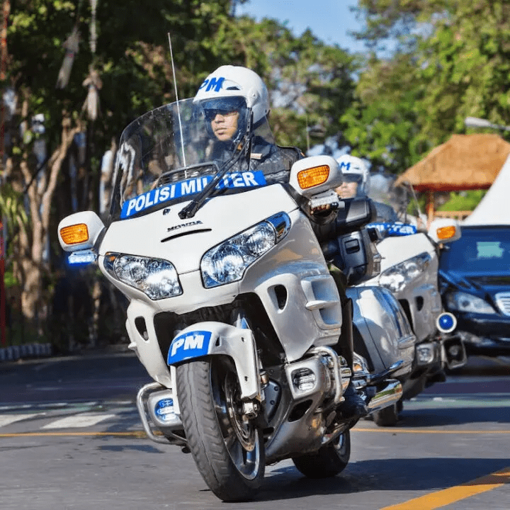 Bali Travel Scams - Police Bike