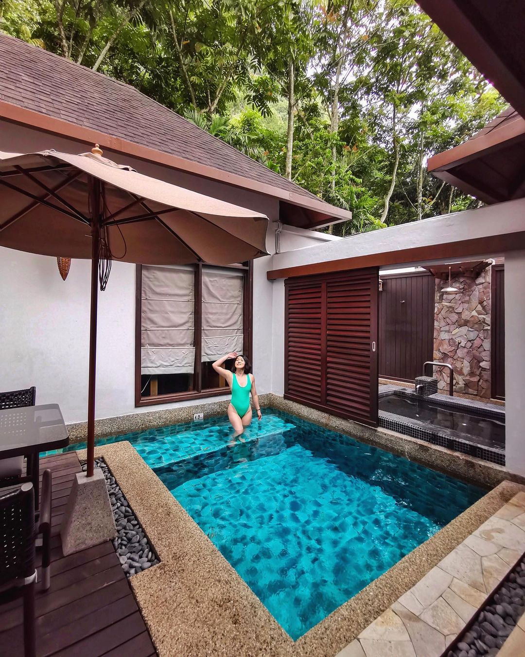 private pool at Banjaran Hotsprings Retreat 