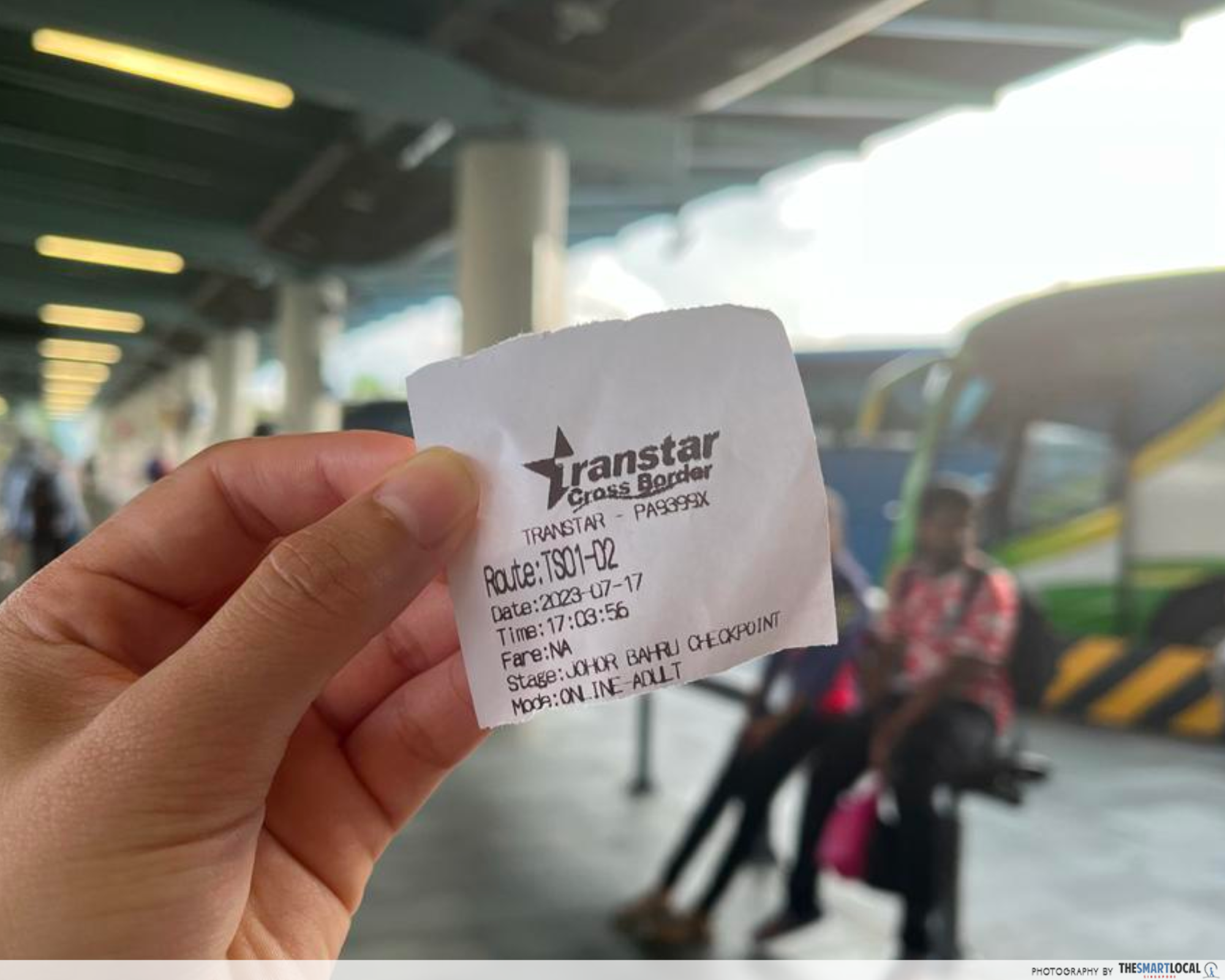 SG to JB Grab - Transtar Bus Ticket
