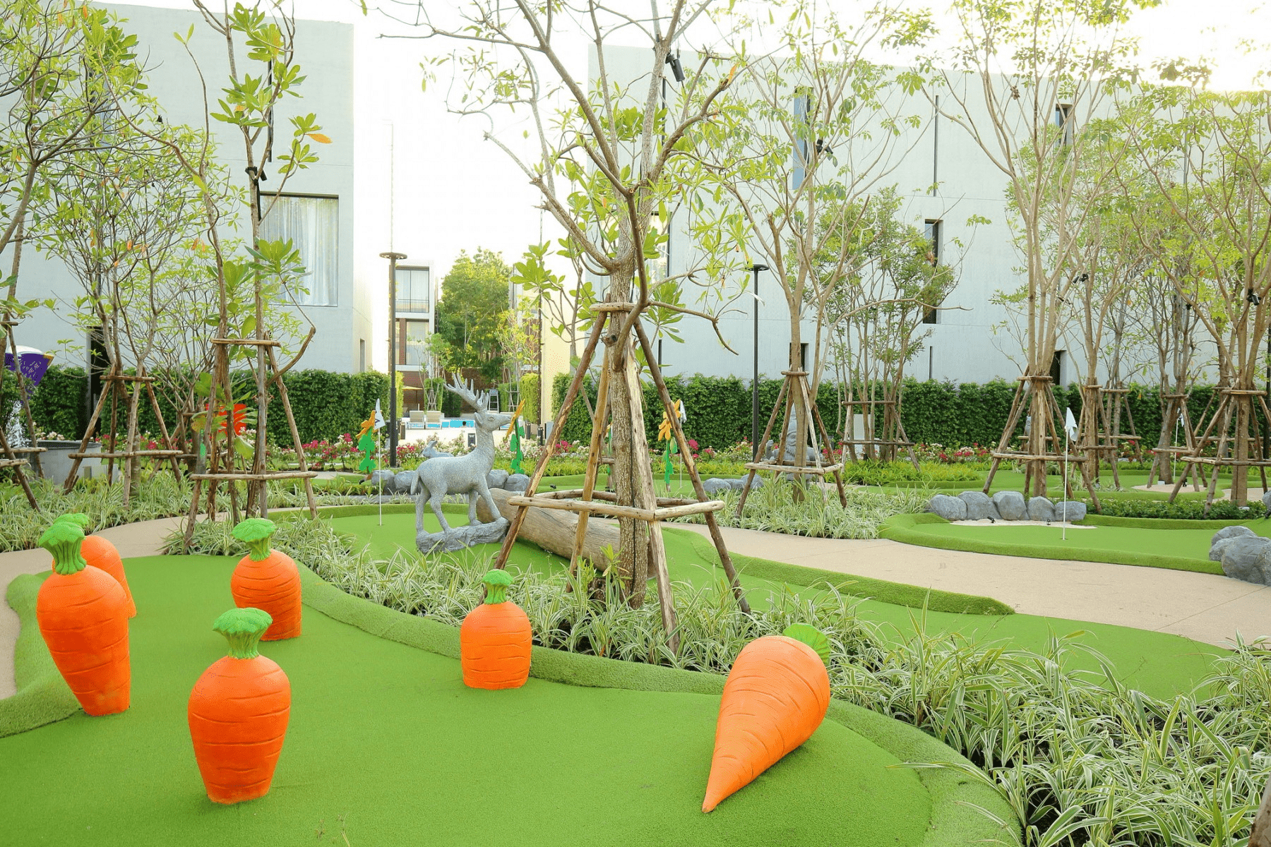 carrot mini golf course