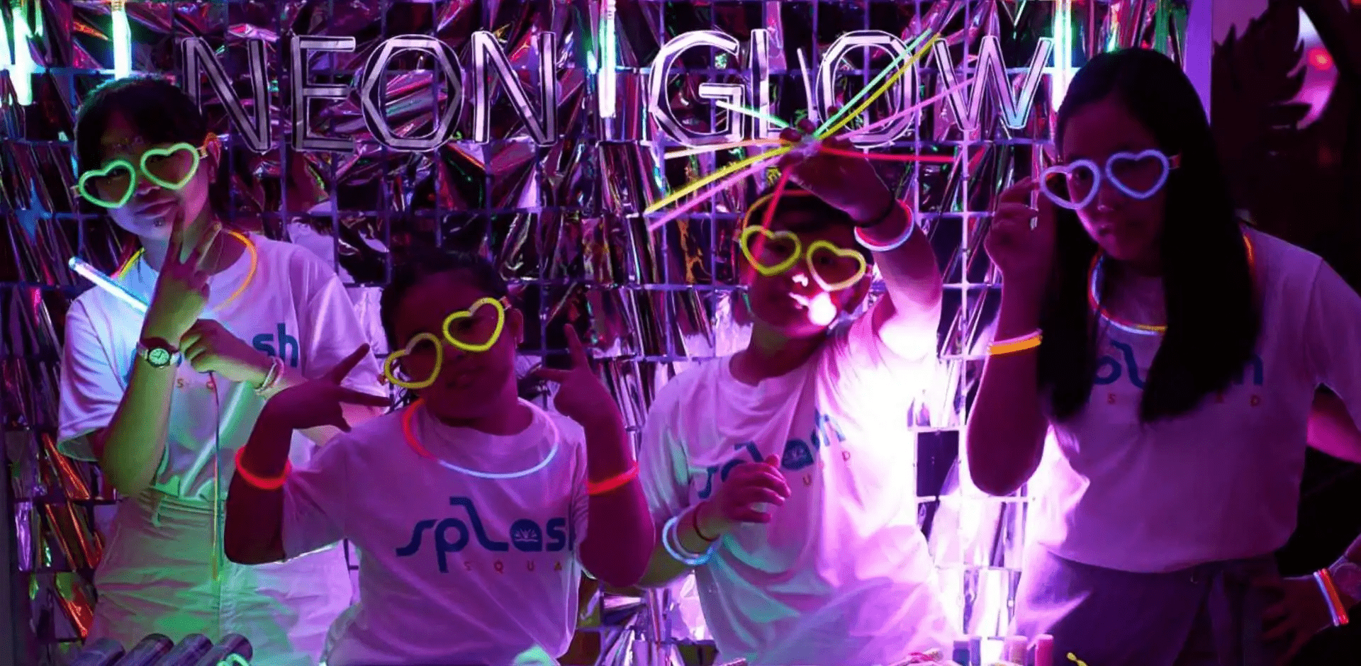 Hotels with Kids Clubs - neon glow parties for kids