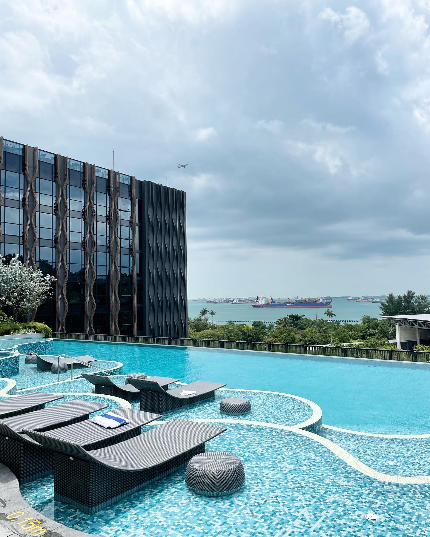 hotels with cool amenities - village hotel sentosa tiered pools