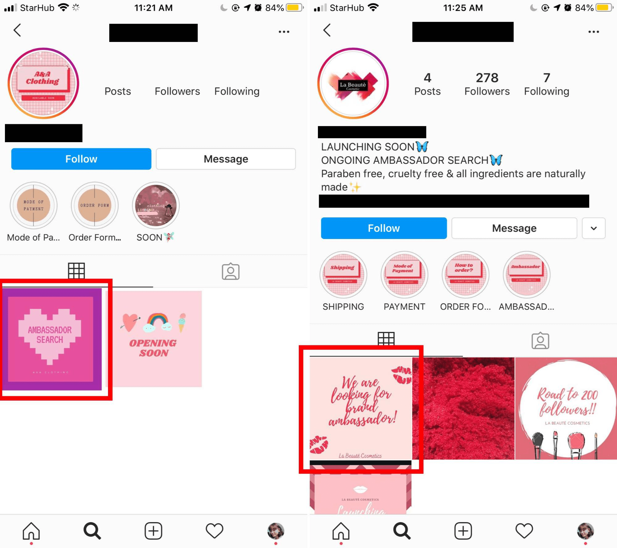 ongoing scams in singapore - fake instagram ambassador