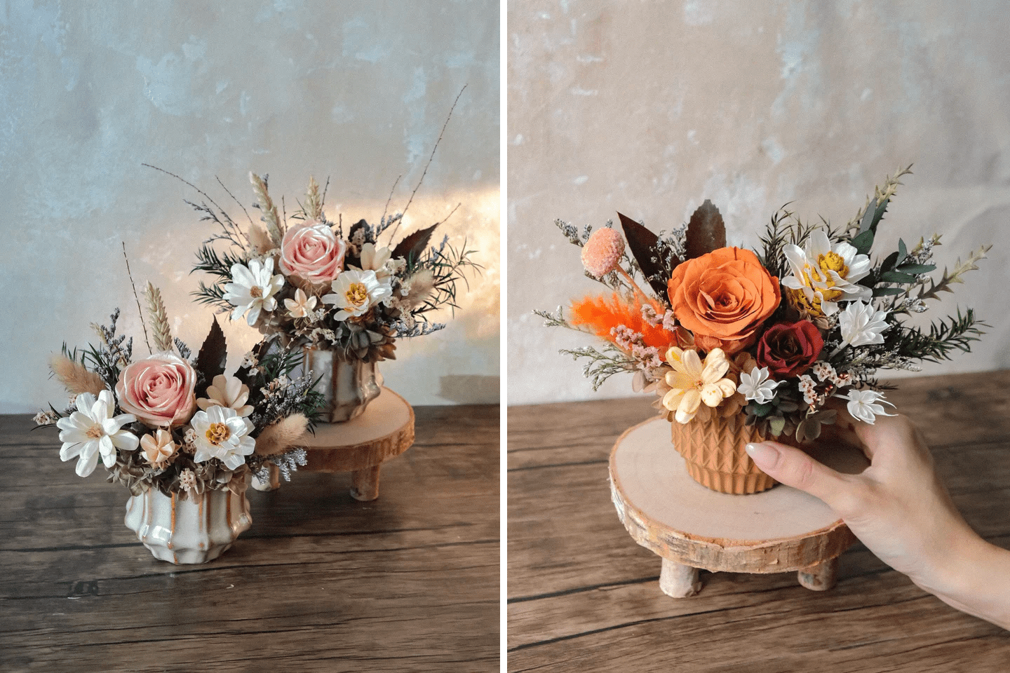 preserved flowers - Anndol Floral - petite jars