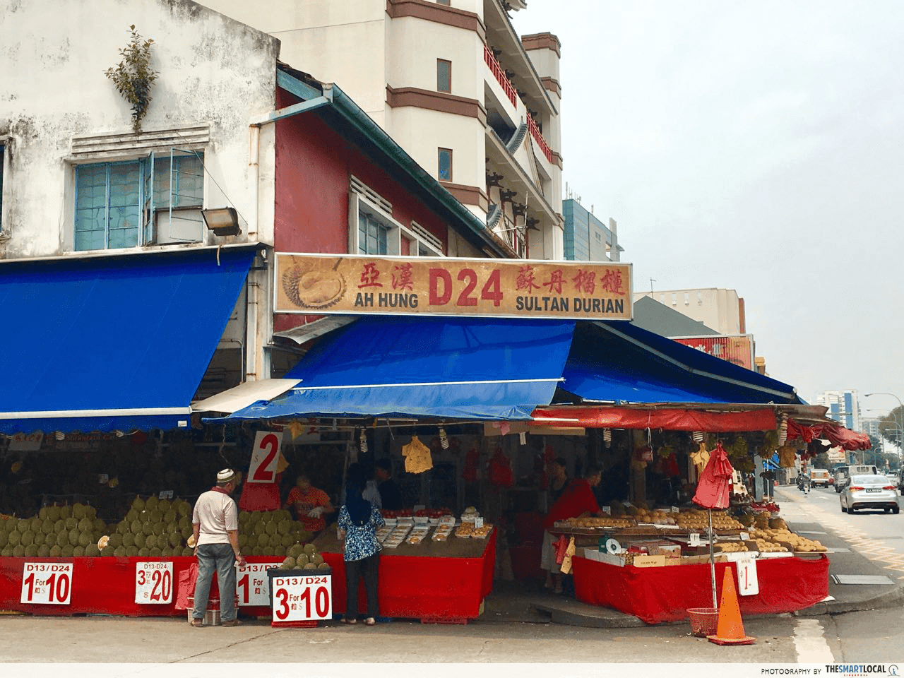 roadside durian stalls - ah huang d24