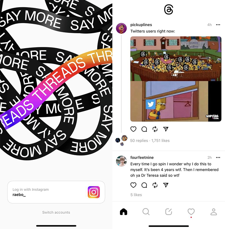 threads by instagram - sign up