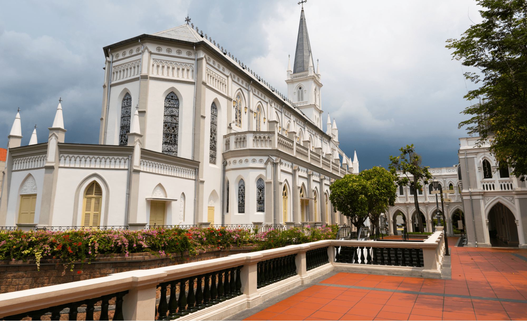 Beautiful Churches in Singapore - CHIJMES Caldwell House Exterior