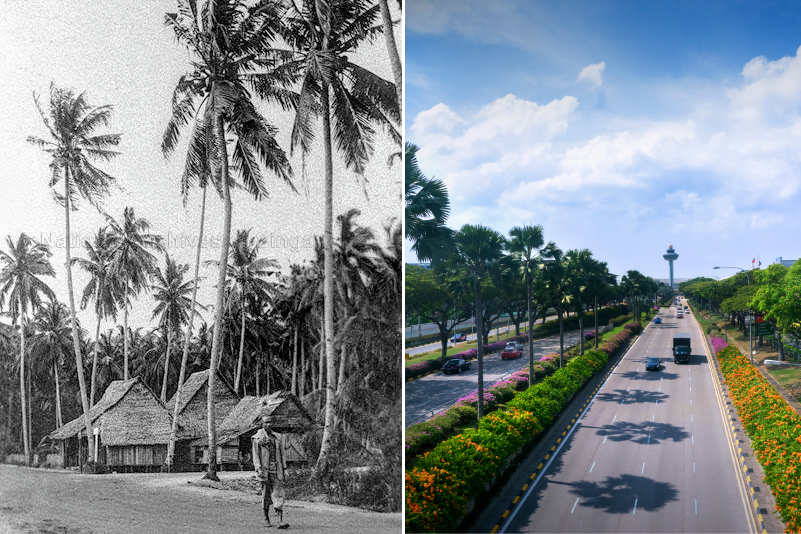 Geylang Singapore 1800s vs Changi Airport