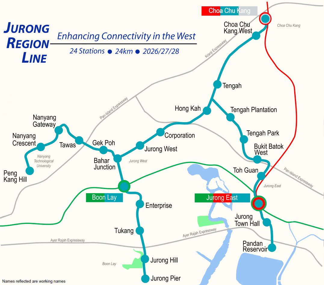HDB BTO Launch Sep-Oct 2023 - Jurong Region Line map