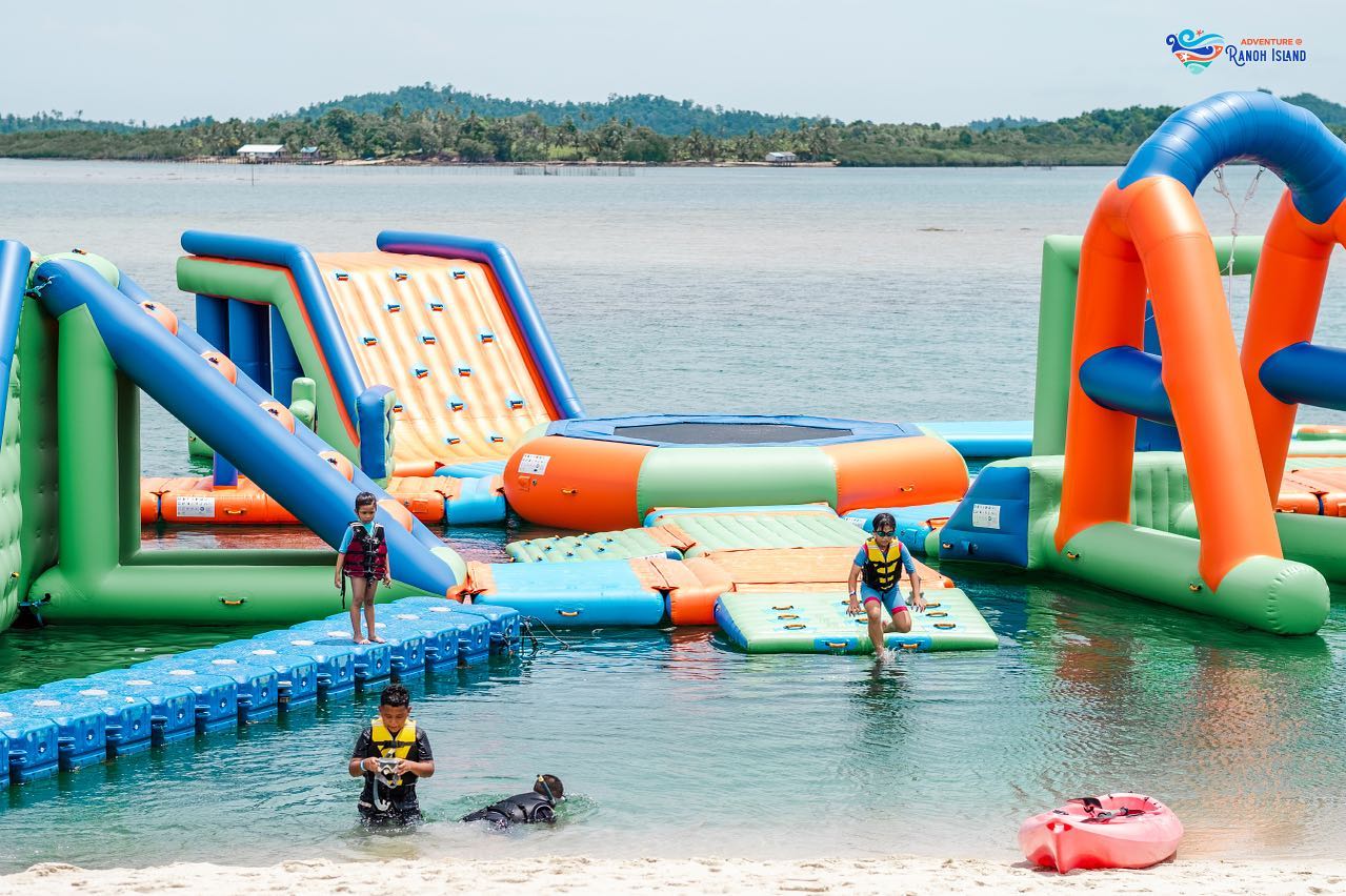 Kid Friendly Things To Do in Batam - Ranoh island inflatable playground