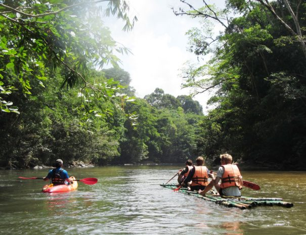 Semadang River bamboo rafting