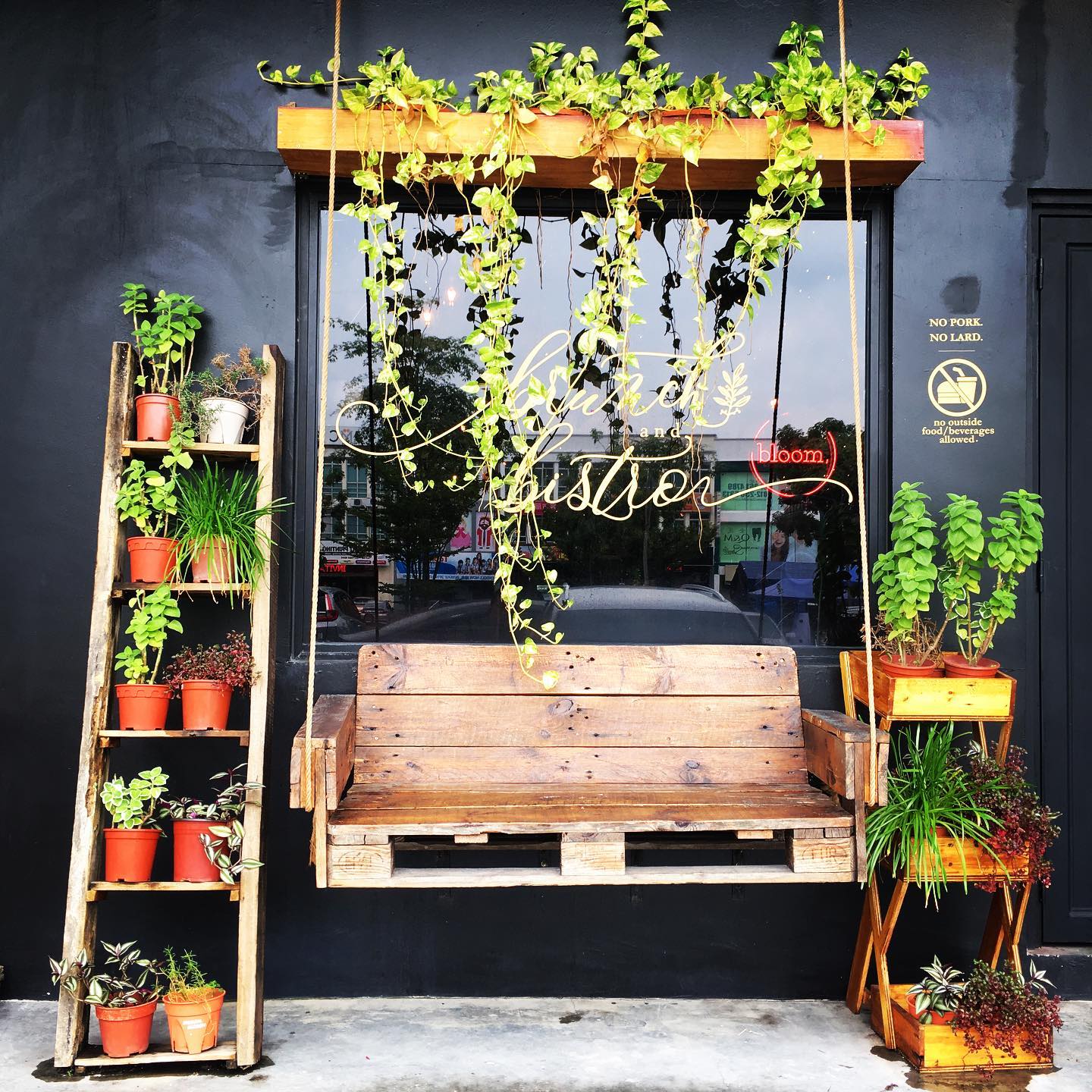 Nature-themed cafes near JB checkpoint - bloom by mok mok swing