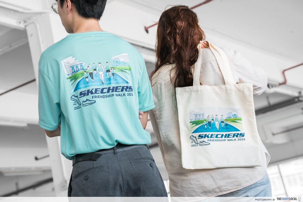 Skechers Friendship Walk 2023 - runner tee and goodie bag