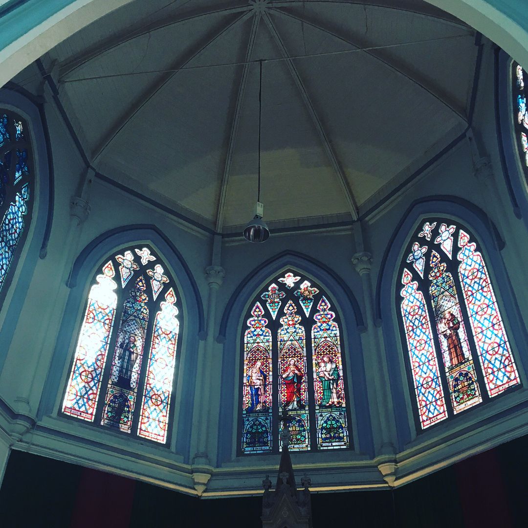 Beautiful Churches in Singapore - St. Joseph's Church Interior Stained Glass Windows