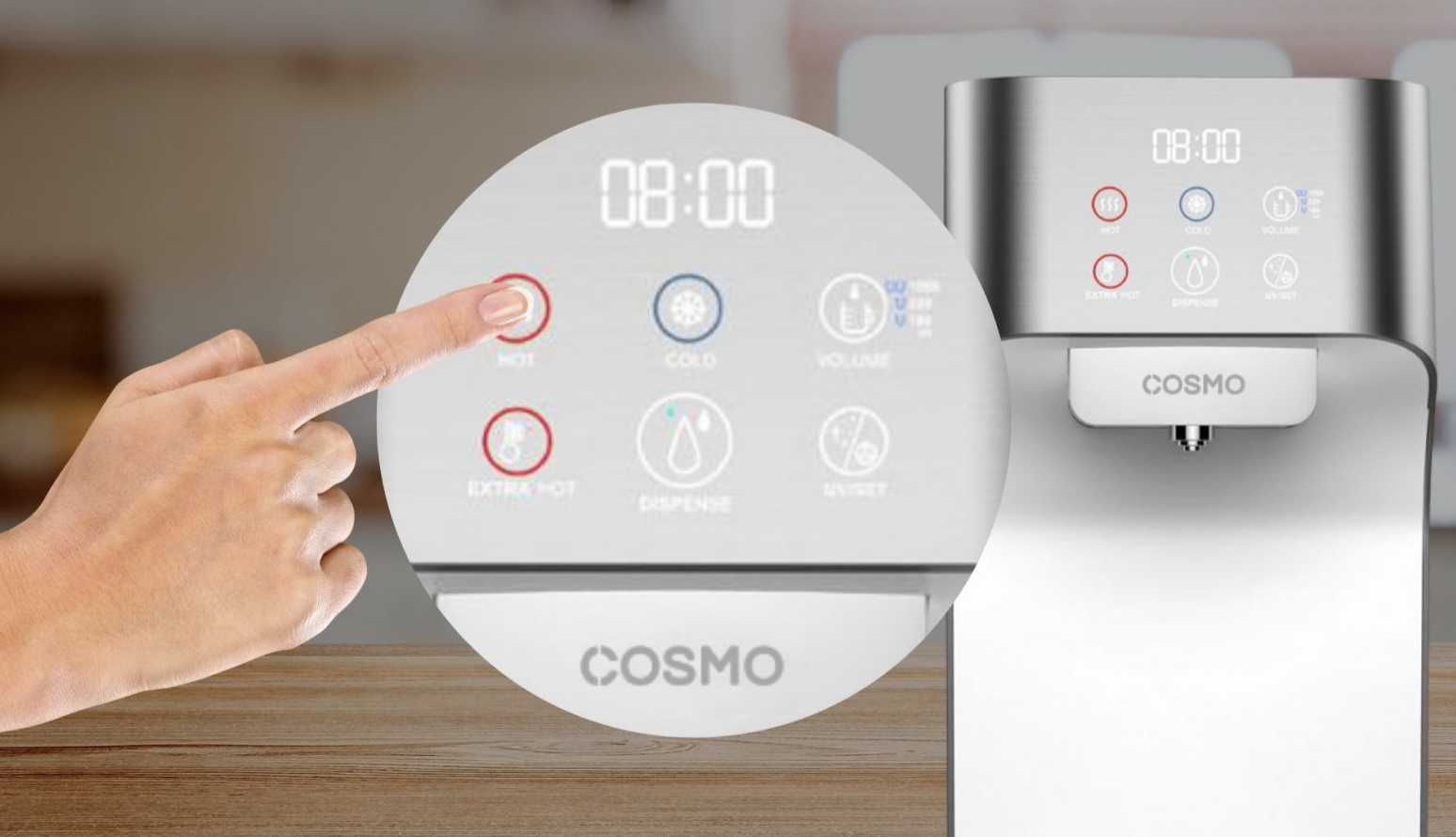 water dispensers - Cosmo Quantum digital clock