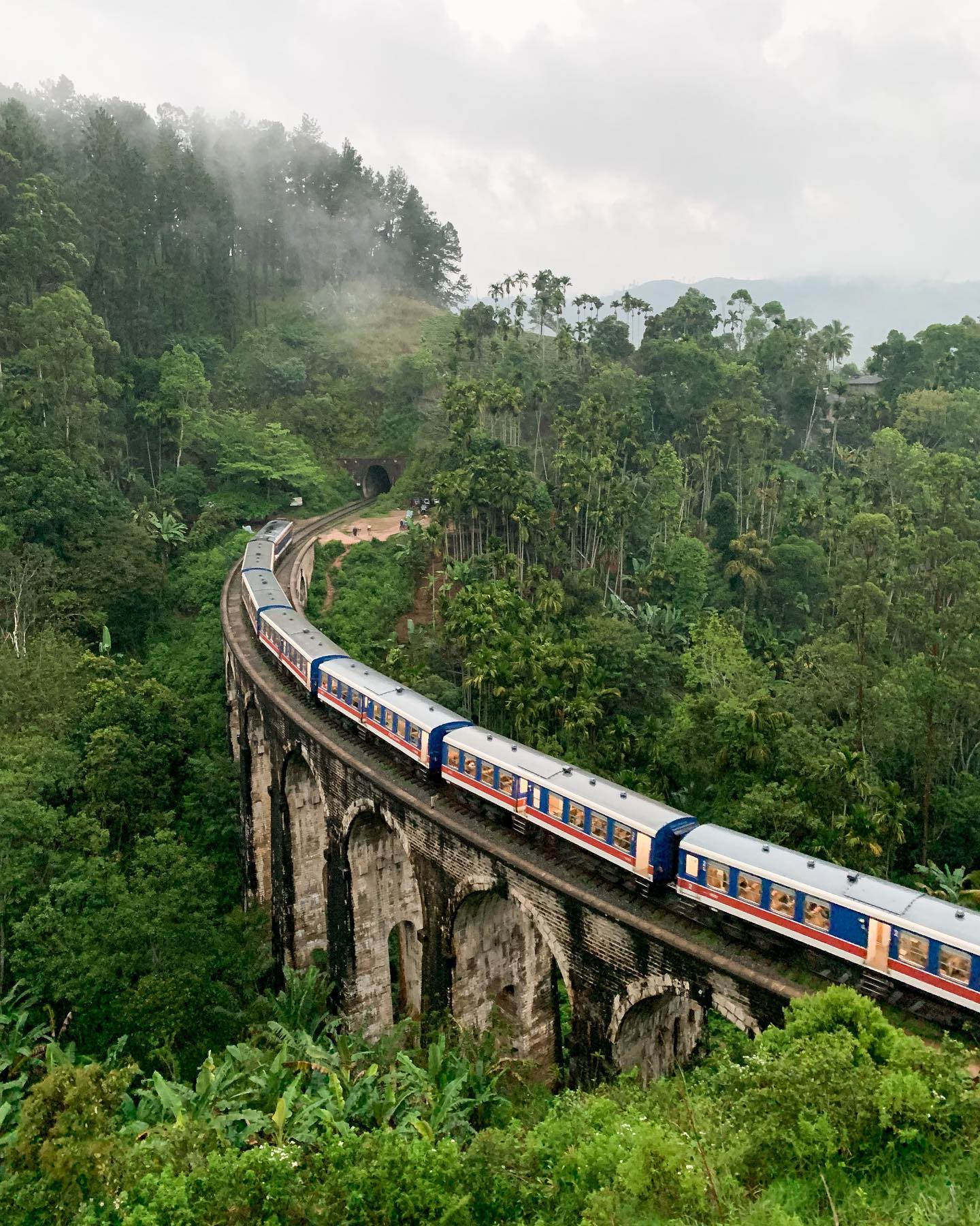 Scenic Train Rides in Asia - Kandy to Ella train trip from afar