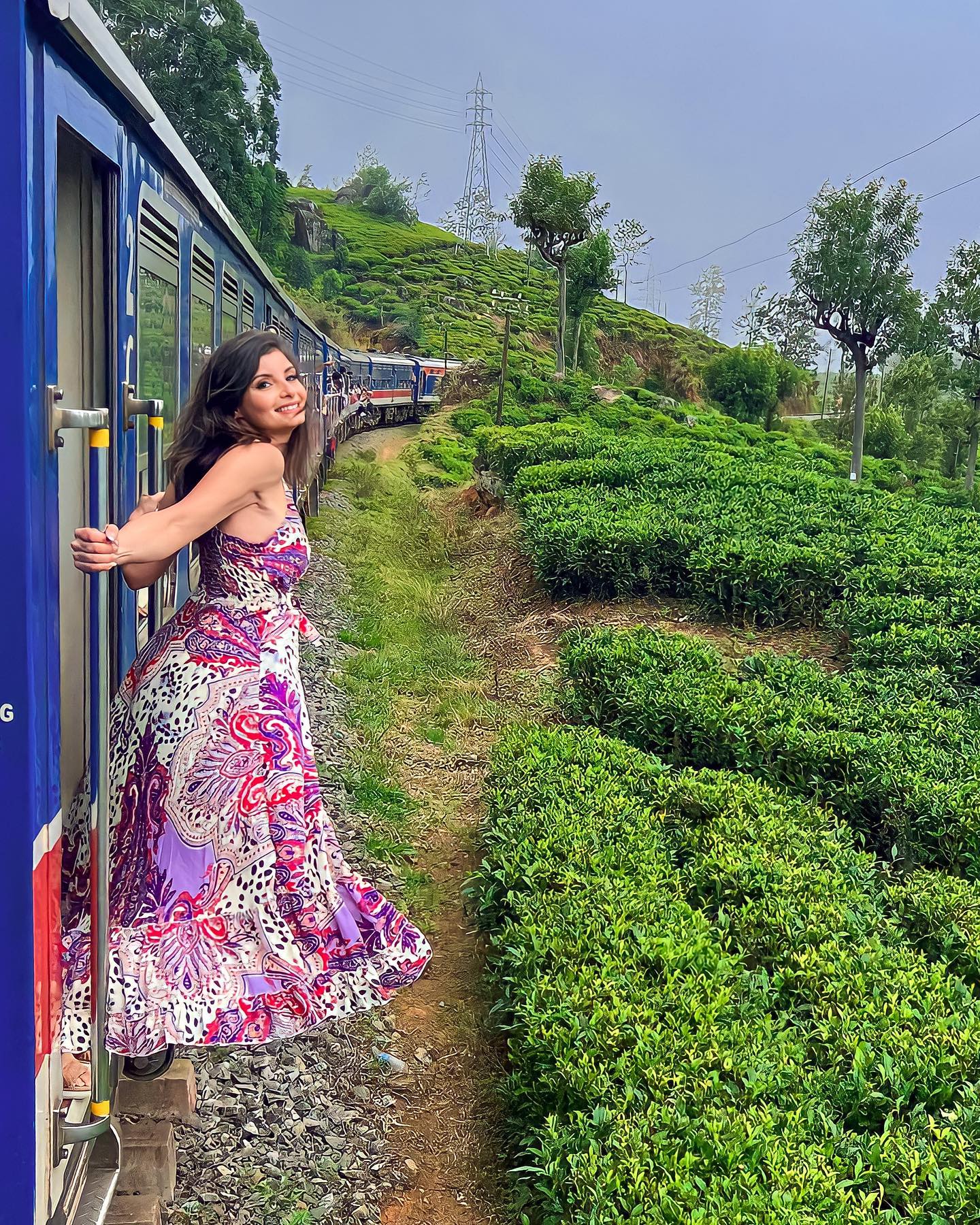 Scenic Train Rides in Asia - Hanging by the door for a great view from Kandy to Ella