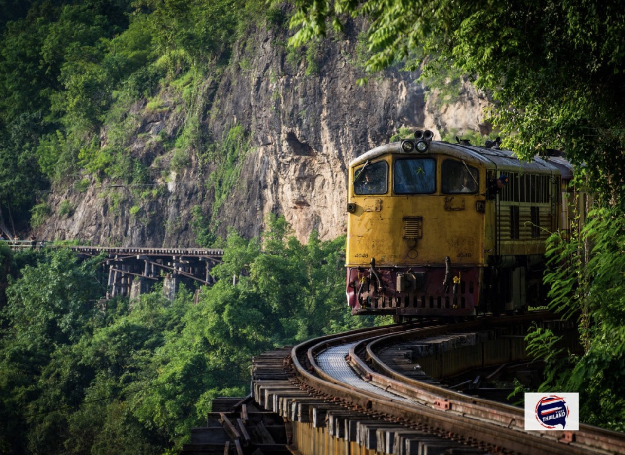 Scenic Train Rides in Asia - The Death Railway along the side of the mountains