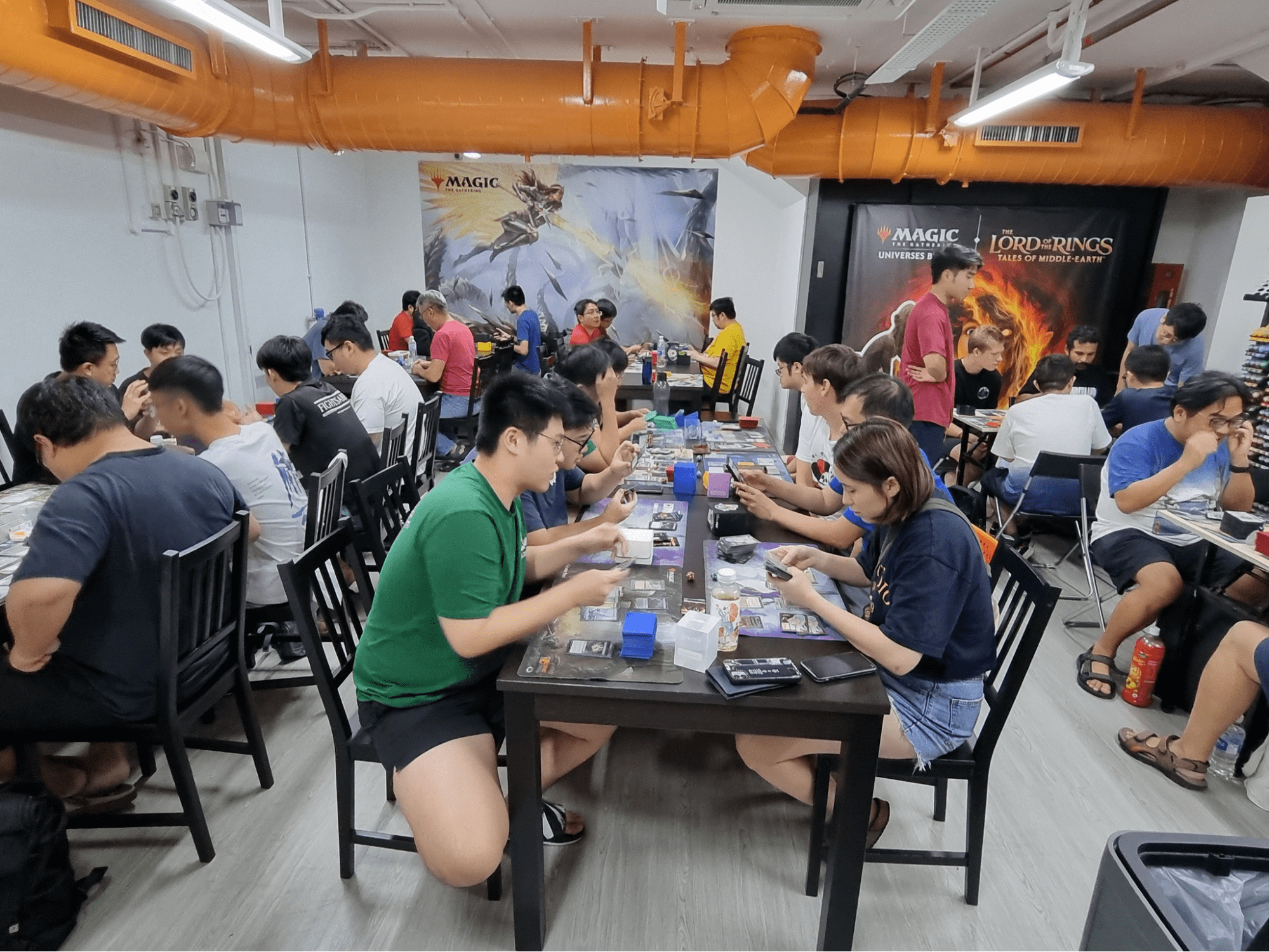 Dueller's Point - Customers Playing Magic The Gathering
