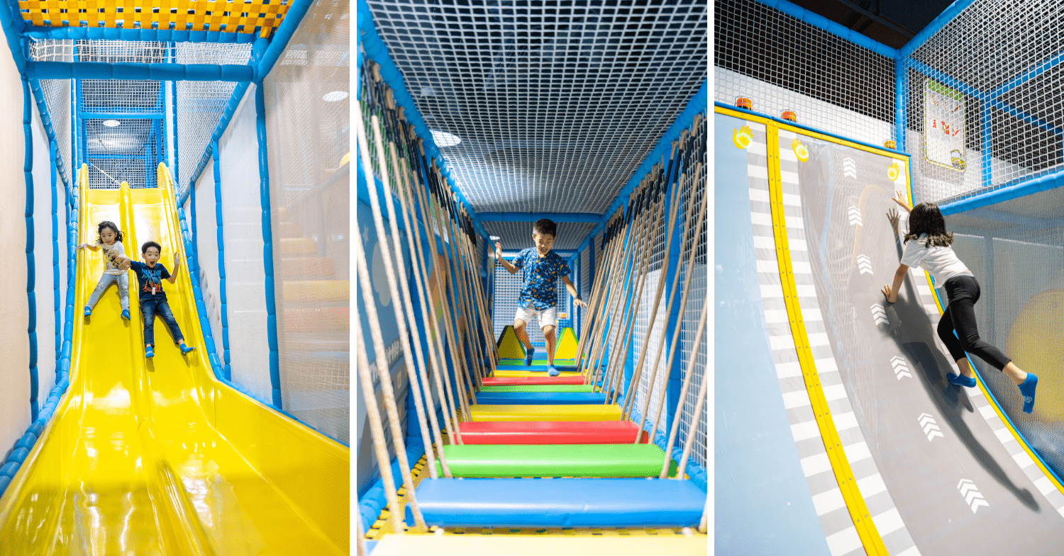 Tayo Station kids indoor playground - obstacle course elements