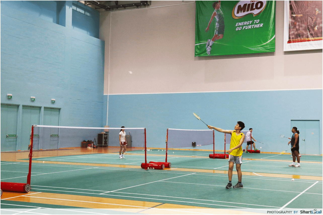 indoor activities singapore - badminton hall