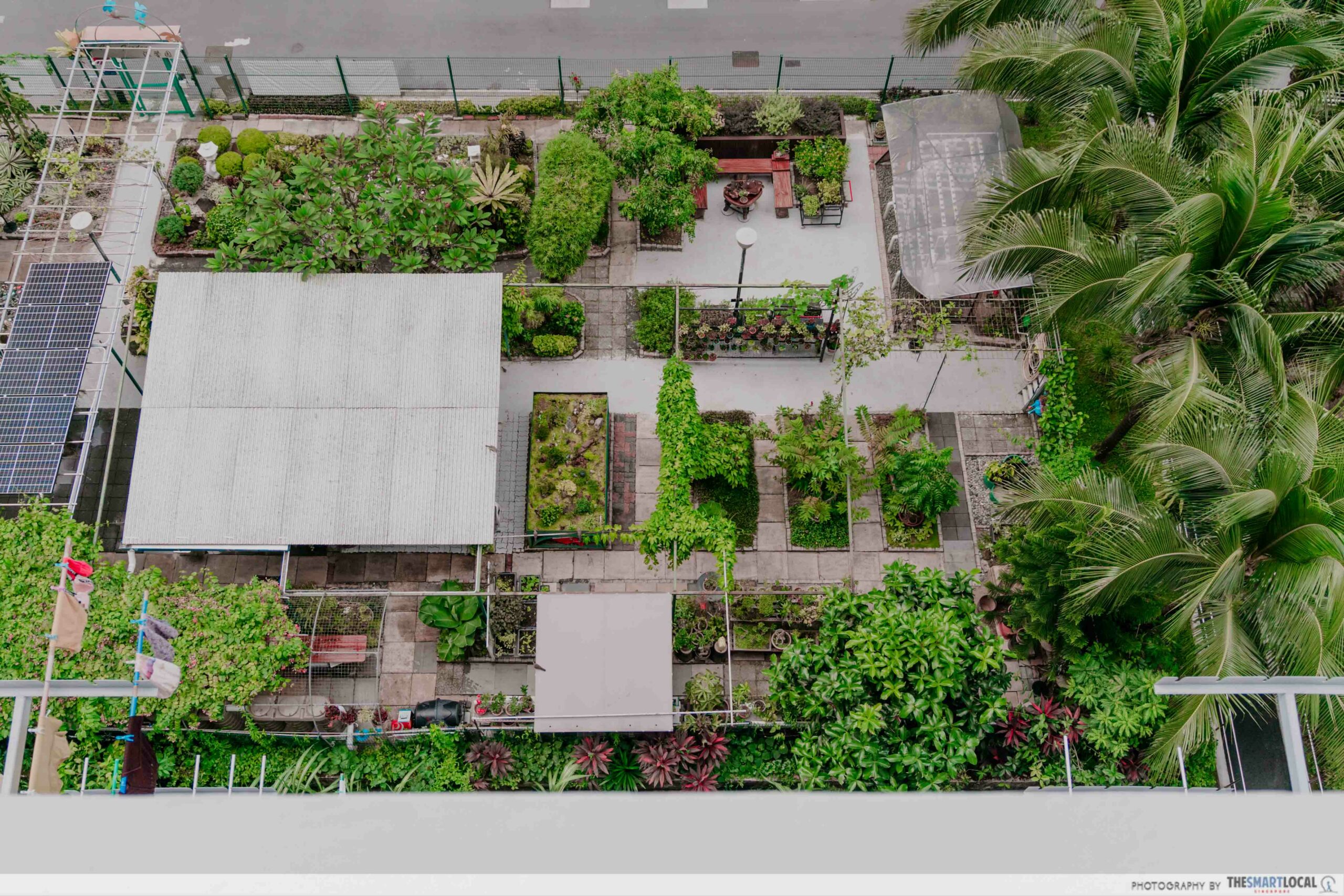 aerial view of bukit batok community garden