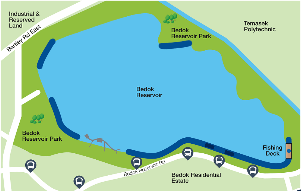 Bedok Reservoir Map