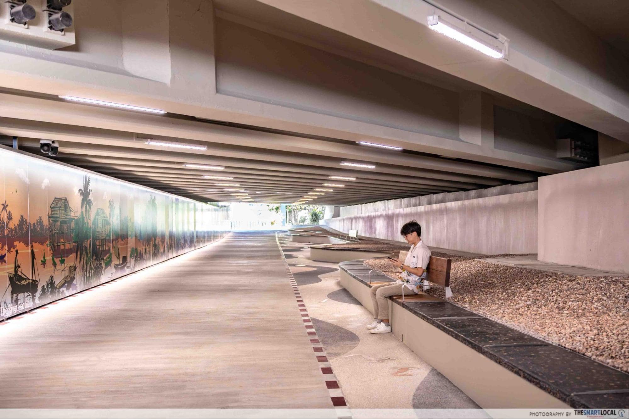 Bishan-to-City-Links - Benches At Upgraded CTE Underpass Wide