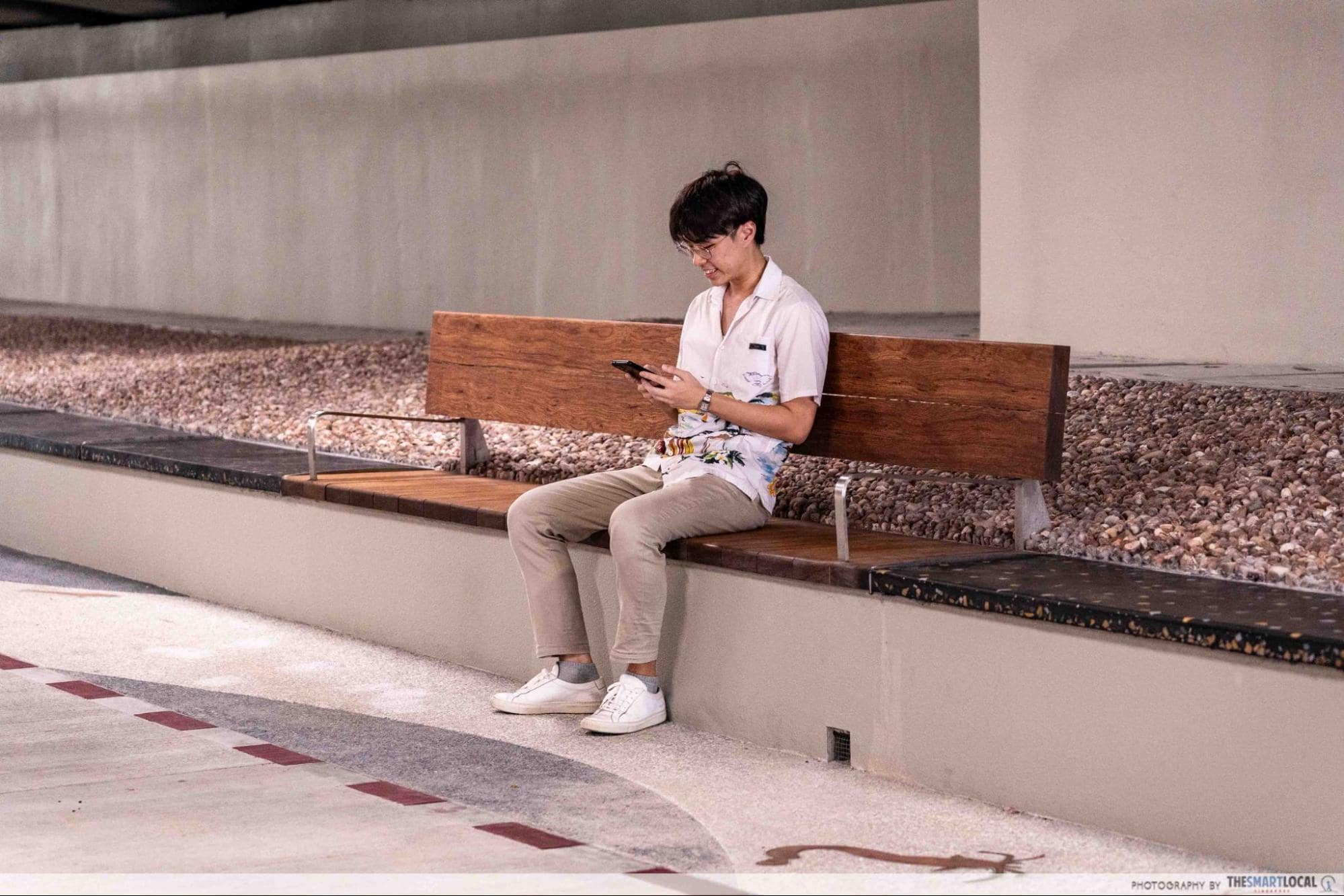 Bishan-to-City-Links - Benches At Upgraded CTE Underpass