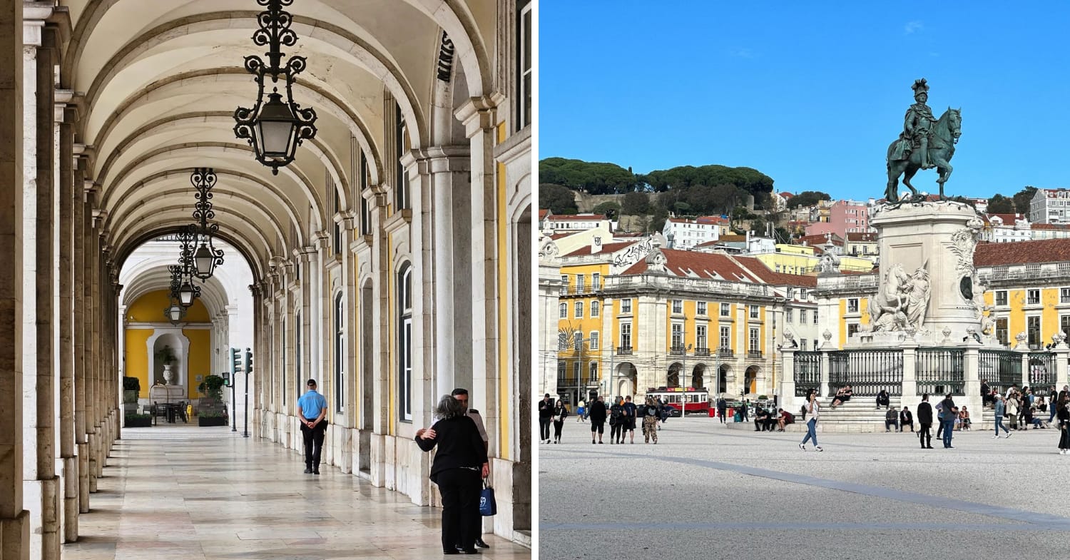 Cheapest European Countries - Praca do Comercio in Lisbon Portugal
