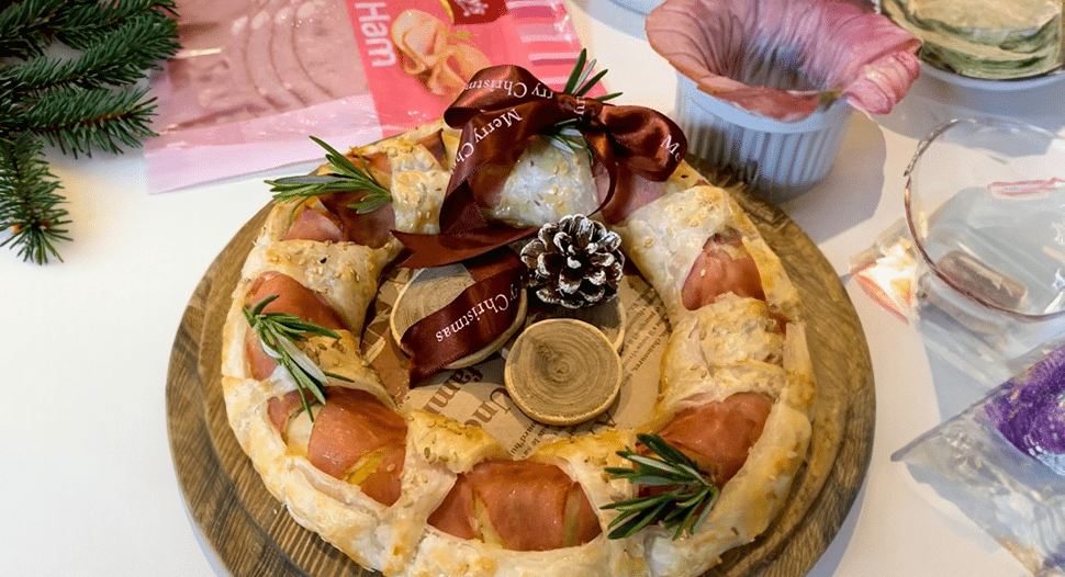 Easy Christmas Recipes - Ham & Potato Wreath