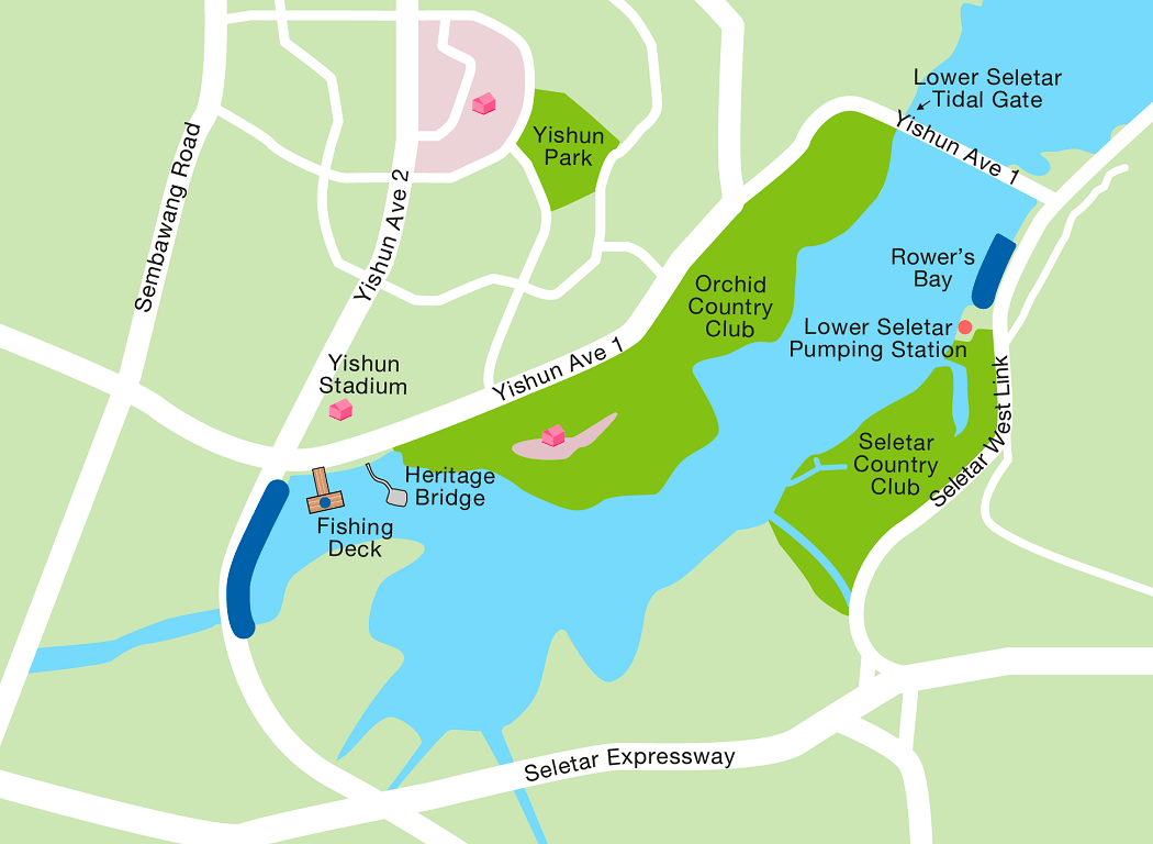 Lower Seletar Reservoir Map