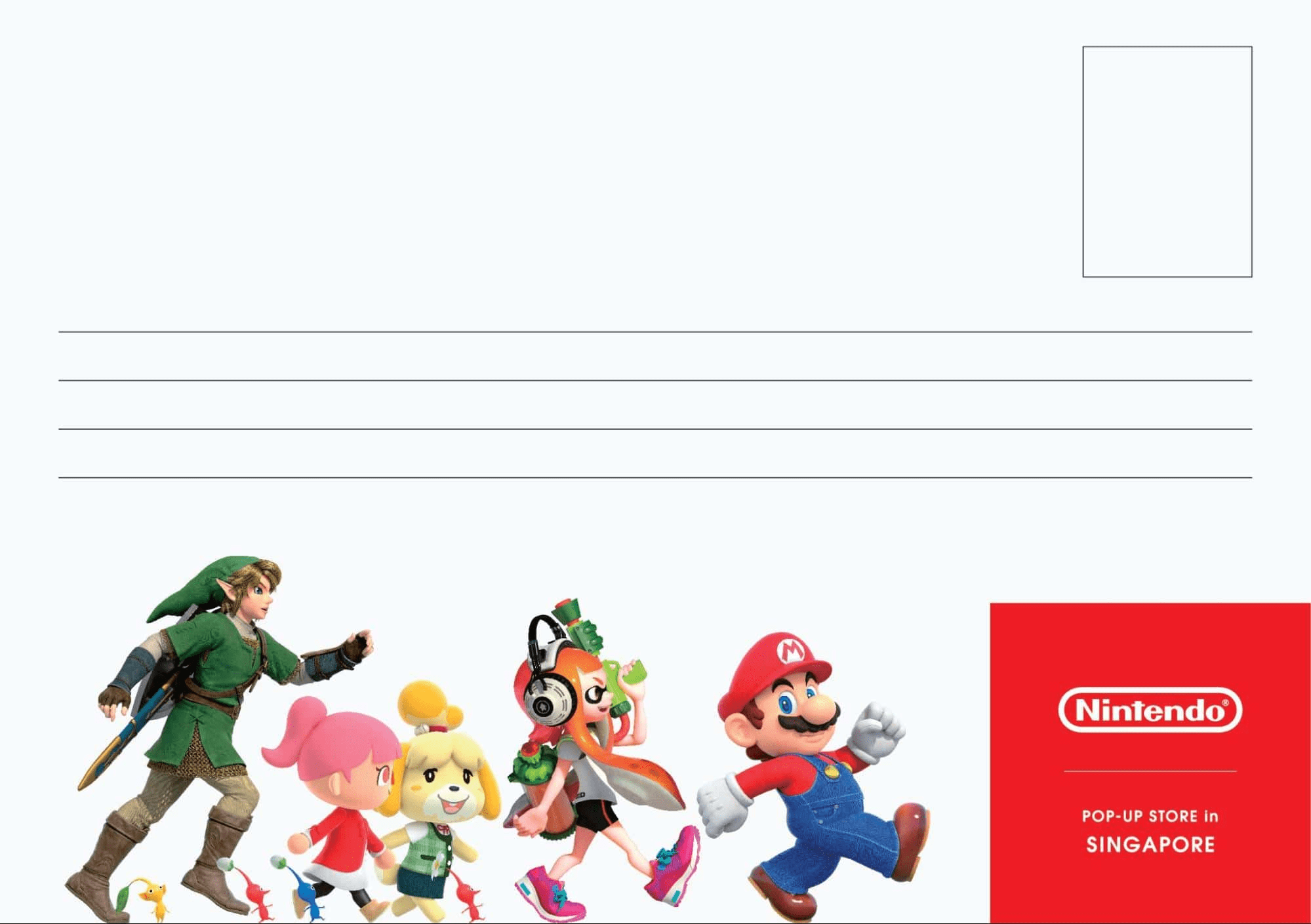 Nintendo Pop-Up-Store Post Card