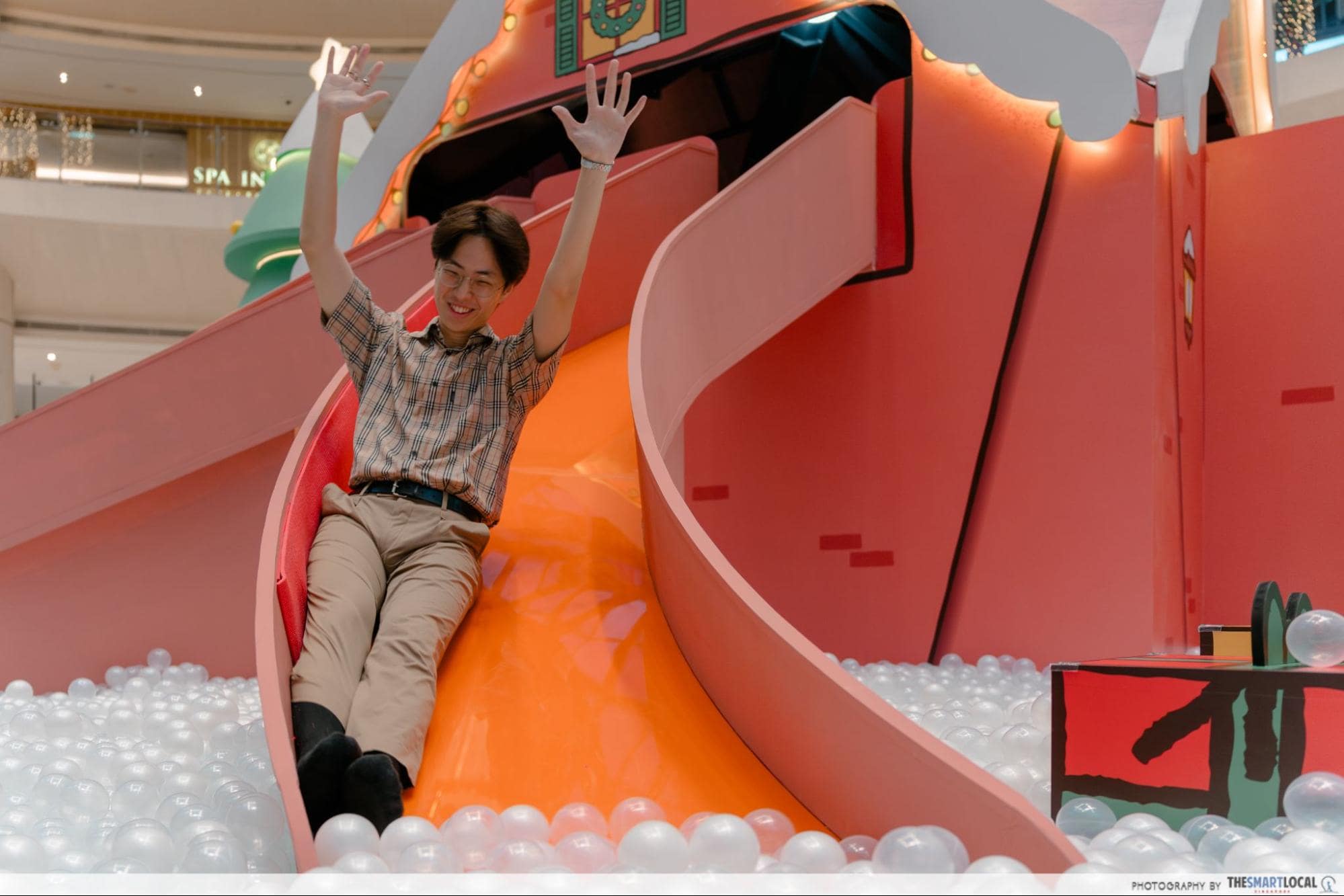Slide at Suntec City Holiday Wonderland Snowball Frenzy