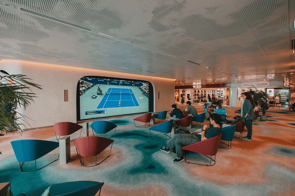 TV Lounge At Changi Airport T2