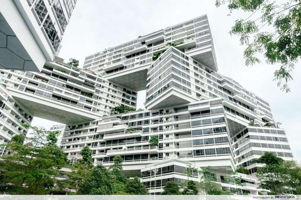 Unique buildings in Singapore - The Interlace residential blocks